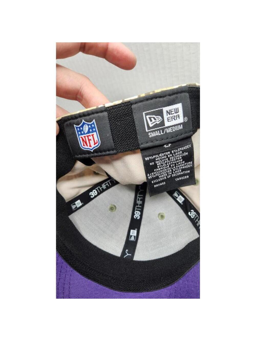 Minnesota Vikings New Era 2023 Salute To Service 39THIRTY Flex Hat Camo Size S/M - Picture 11 of 11